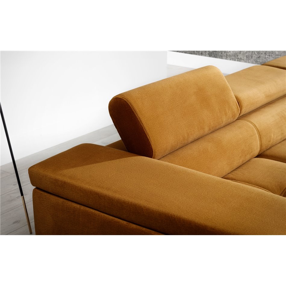 Corner sofa Elcardo R, Monolith 63, pink, H90x280x60cm
