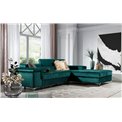 Corner sofa Elcardo R, Monolith 37, green, H90x280x60cm