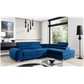 Угловой диван Elaurence R, Kronos 09, синий, H92x278x205см