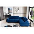 Угловой диван Elaurence R, Kronos 09, синий, H92x278x205см