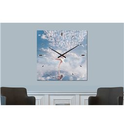 Painting wall clock Balloon dance, 60x60cm