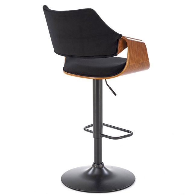 Барный стул H124, nut/black, H93-114x55x52cm