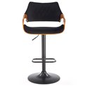 Барный стул H124, nut/black, H93-114x55x52cm