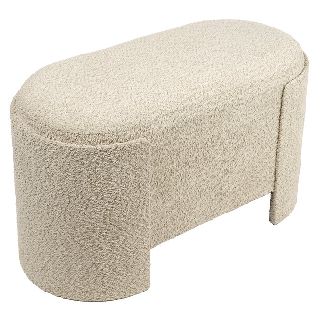 Скамья с ящиком для хранения Caldelar L, бежевый, H47x84x41cm