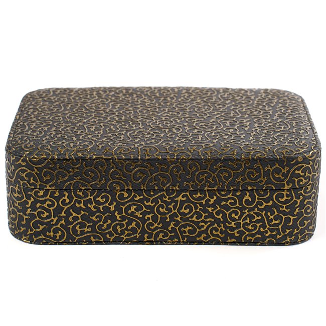 Jewelry Box Callera, black/golden color, 22x15x6cm