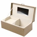 Jewelry box Callera, taupe, 25x13x10cm