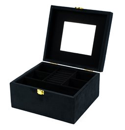 Jewelry box Calvello, black, 23.5x21x12cm