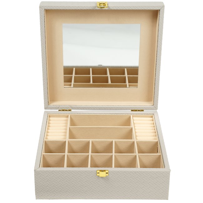 Jewelry box Calvello, grey, 28x26x10.5cm