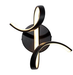 Wall  lamp Moden BK,black, H24x23x18.5cm, 10W/LED, 3000K,550