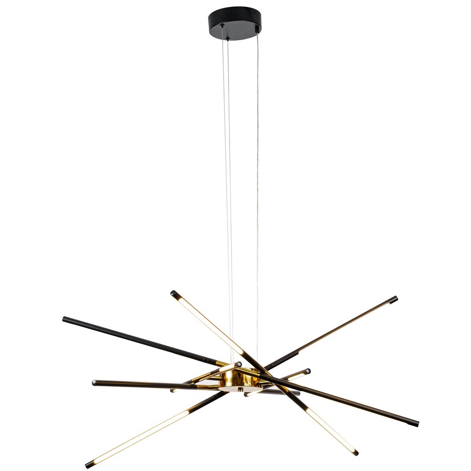 Pendant lamp Modling 2A,black,H86-155x98x98cm,LED 42W,3000K