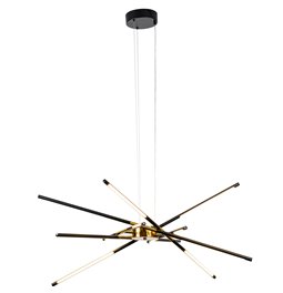 Pendant lamp Modling 2A,black,H86-155x98x98cm,LED 42W,3000K