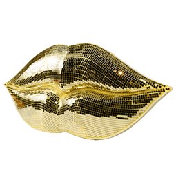 Wall hanging Lip gold,  H27x58x7cm