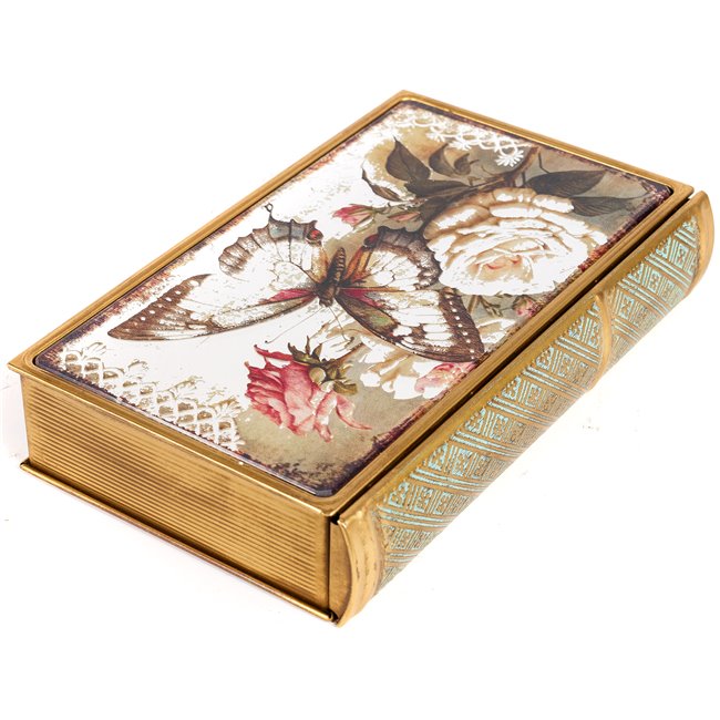 Коробка-книжка Butterfly and roses M, 26x16x5cm