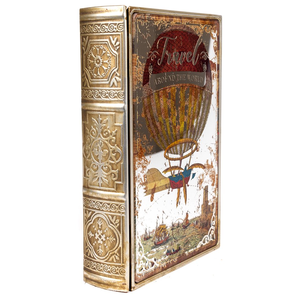 Raamatukast Travel World L, 30x20x6.8cm