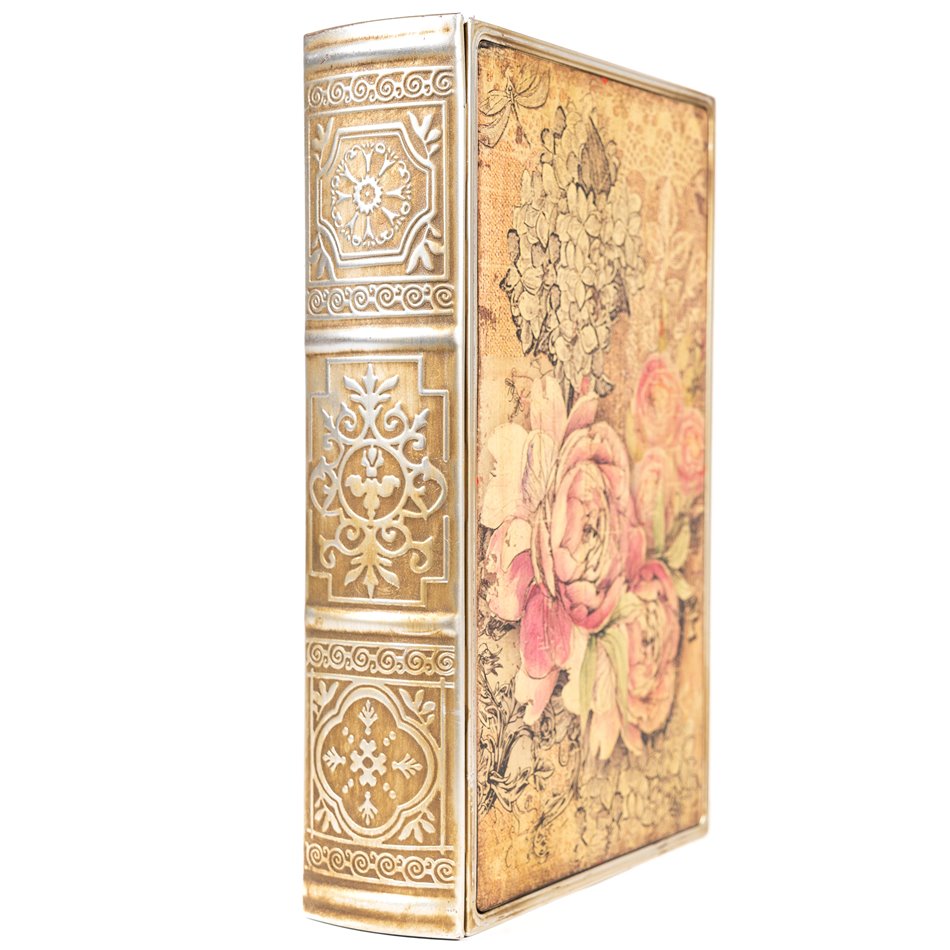 Raamatukast Flowers L, 30x20x6.8cm