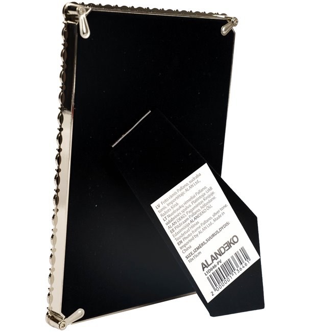 Pildiraam Pallano, hõbe/valge värvi, 10x15cm