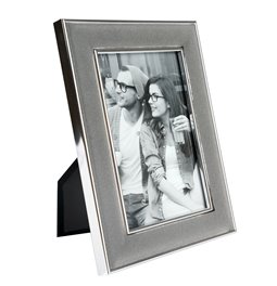 Pildiraam Parton, hõbe/hall samet, 10x15cm