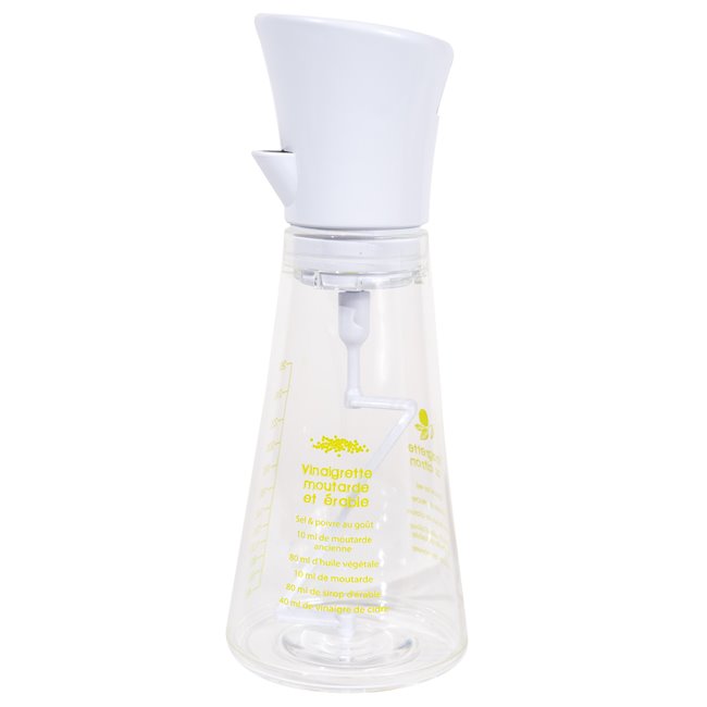 Salad dressing shaker, 0.26L, H19.5x7.5x7.5cm