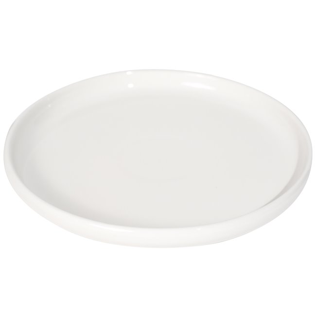 Тарелка для десерта Nora, белая, H2.5 D21cm