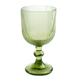Wine glass Rigano, green, 350ml, H16cm, D9cm