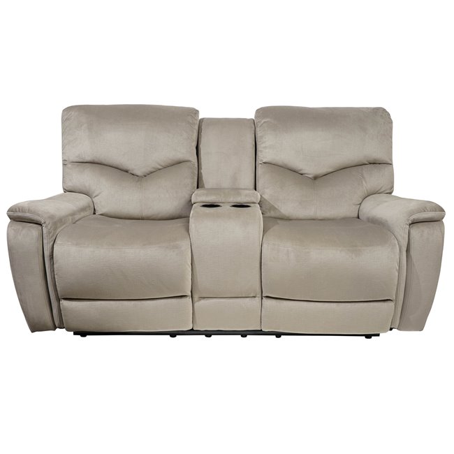 Двойной реглайнер Obernburg, серый,  электрическая регулировка, H105cm L 105-165cm W189cm, высота сиденья 51cm