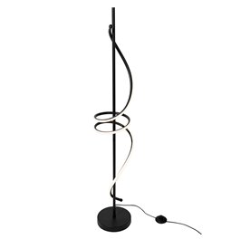 Floor lamp Moden1A, black,  H123cm, D20cm, LED 24W, 3000K