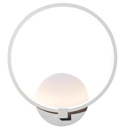 Wall  lamp Mo 1WH,  white, H33x28x7cm, LED 12W, 3000K, 660lm