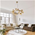 Ceiling lamp Radom, amber, H45-130cm D80cm, G9x16 5W(MAX)