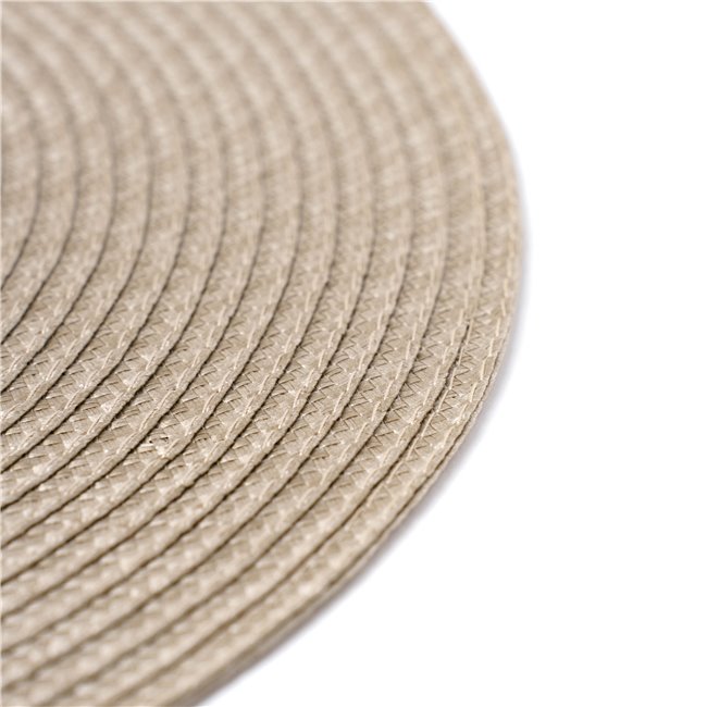 Салфетка под приборы Braid round taupe, серо-коричневого , D38cm