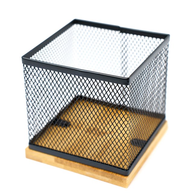 Pen pot MAYAJ, H10x10x10cm