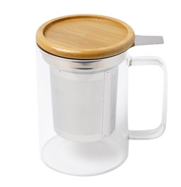 Mug MIA- INFUSER, 450ml, H11.9x11.2x8.3cm