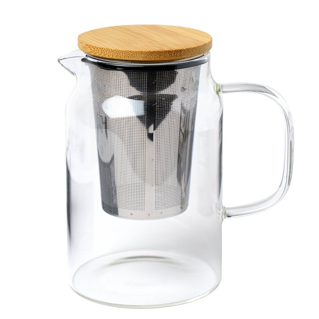 Glass teapot MIA, 900ml, H15.5x14.3x10cm