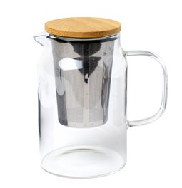 Чайник с фильтром, стекло, 900ml, H15.5x14.3x10см