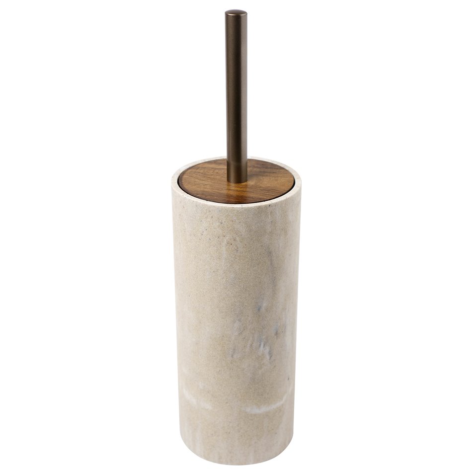 Toilet brush COME, beige, H37xD9.6cm