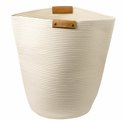 Laundry basket DUO, ivory, 80L, H56xD44cm