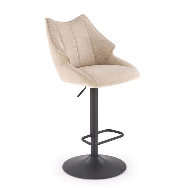 Bar stool Hoker, beige, H96-118x54x50cm, seat height 62-84cm