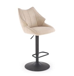 Bar stool Hoker, beige, H96-118x54x50cm, seat height 62-84cm