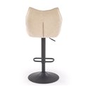 Bar stool Hoker, beige, H96-118x54x50cm, seat height 62-84cm