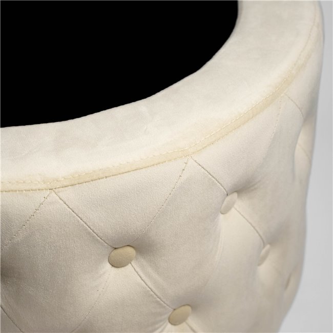 Panipaigaga tumba Lailly Roundi, pärlivärvi, samet, H42xD60cm