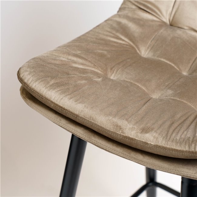 Барный стул Timolin 13, серо-коричневый, H95x62,5x47,5см, высота сиденья 77,5см