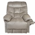 Electric recliner Olando, taupe color, H108-144x93x88-181cm, seat height 76cm
