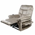 Electric recliner Olando, taupe color, H108-144x93x88-181cm, seat height 76cm