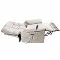 Electric recliner Olando, taupe color, H108-144x93x88-181cm, seat height 76cm