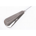 Shoe horn with Horse head handle, aluminium, 63cm