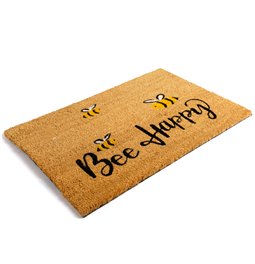 Door matt Bee, rubber/coir, 60x40cm