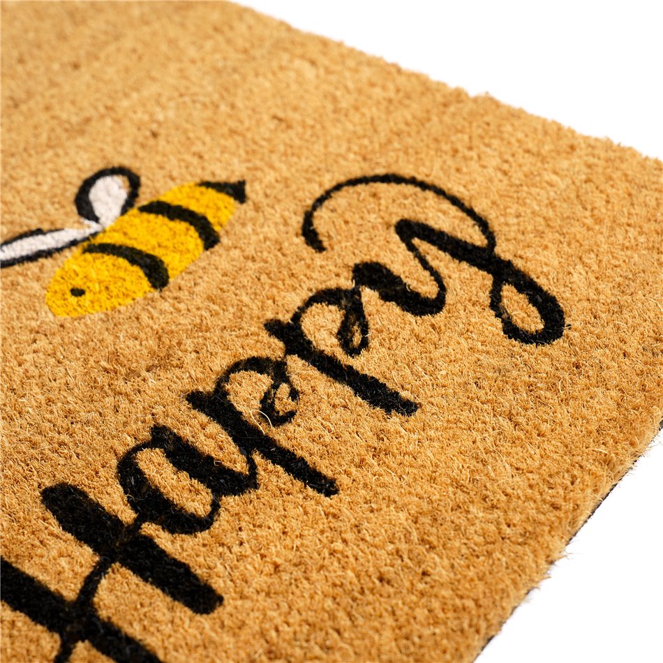 Door matt Bee, rubber/coir, 60x40cm