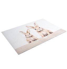 Door matt Hansi, light gray/beige, 60x40cm