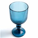 Wine glass Rigano, blue, 350ml, H16cm, D9cm