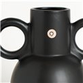 Vase Olm, black, H22.5x21x14.5cm