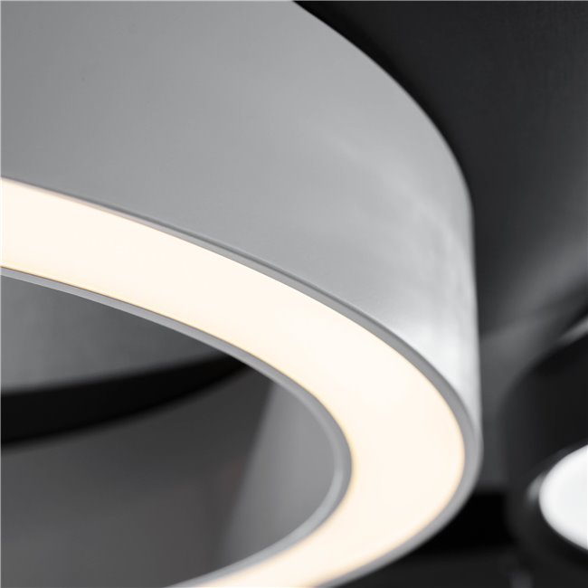 Ceiling lamp Moje, white, H8cm, D60cm, LED 36W, 3000K, 1980lm